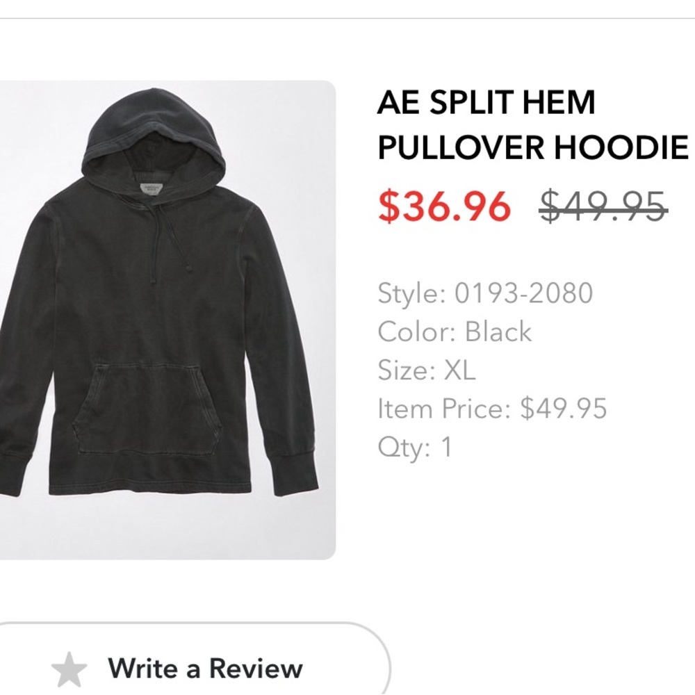 American Eagle Supersoft Split Hem Pullover Hoodie - image 2